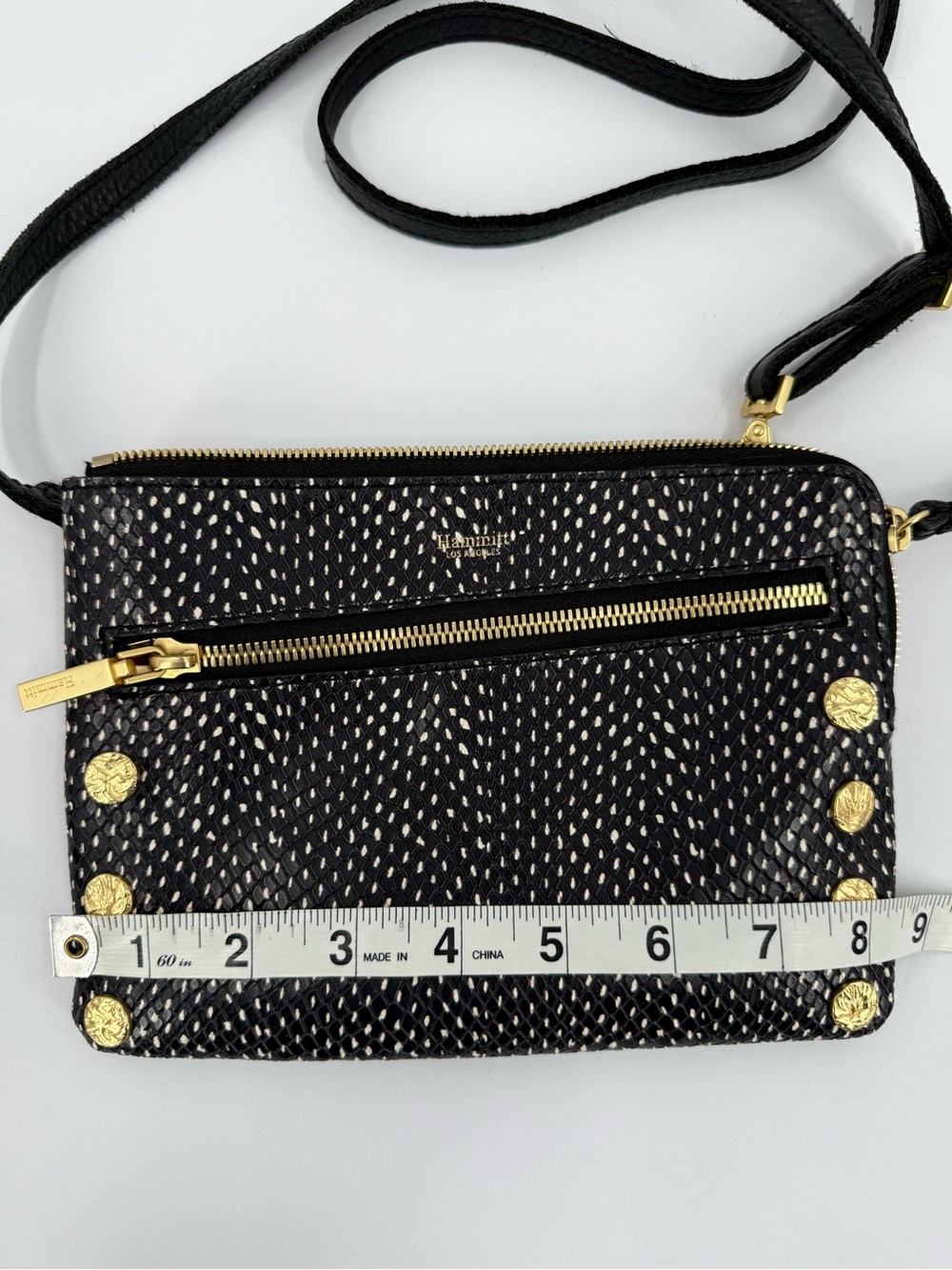 Hammitt Los Angeles Small Nash Leather Crossbody Wristlet Clutch - Picture 9 of 12